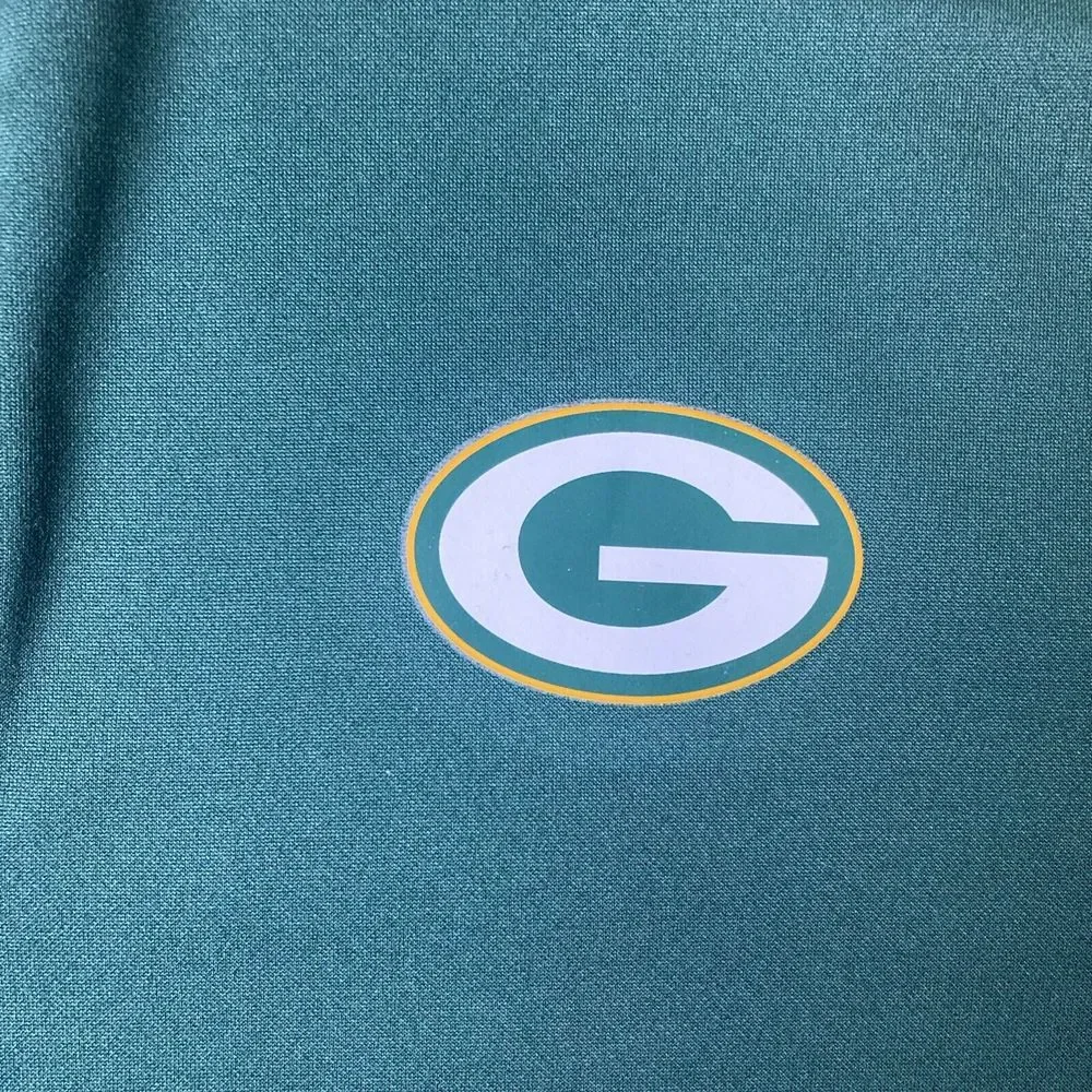 Green Bay Packers Football NFL Team Apparel 1/4 Zip Lightweight Pullover Mens XL